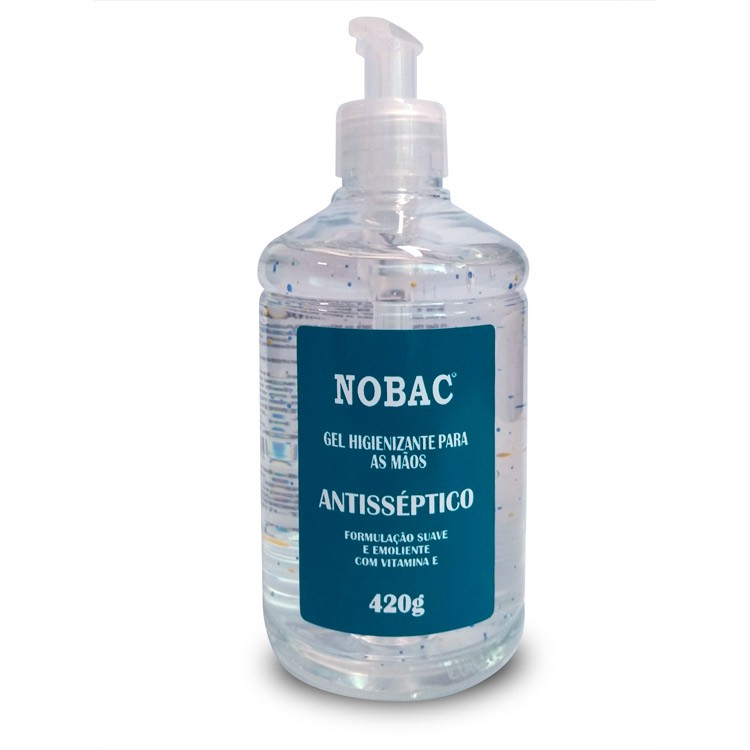 Gel Higienizante Nobac 420g – Álcool 70% com Vitamina E