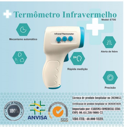 Termômetro Infravermelho Digital